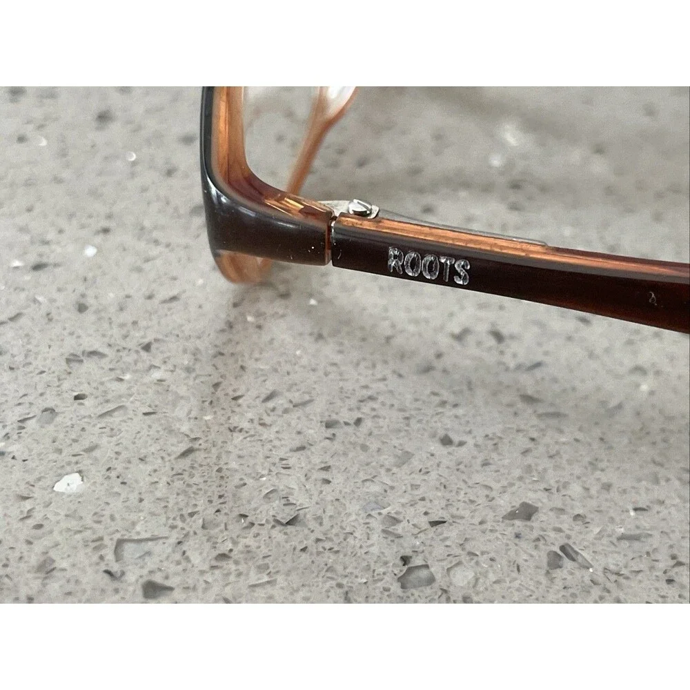 Roots Eyeglasses Frames ONLY RT313 Canadian Design Cinnamon 49-16-130 Black